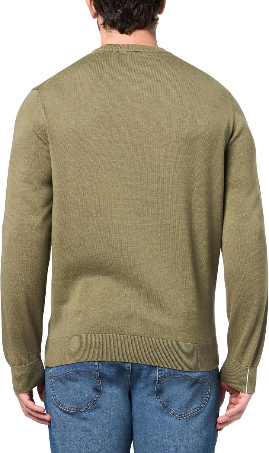 imageLacoste Mens Long Sleeve Crew Neck Regular Fit SweaterOlive