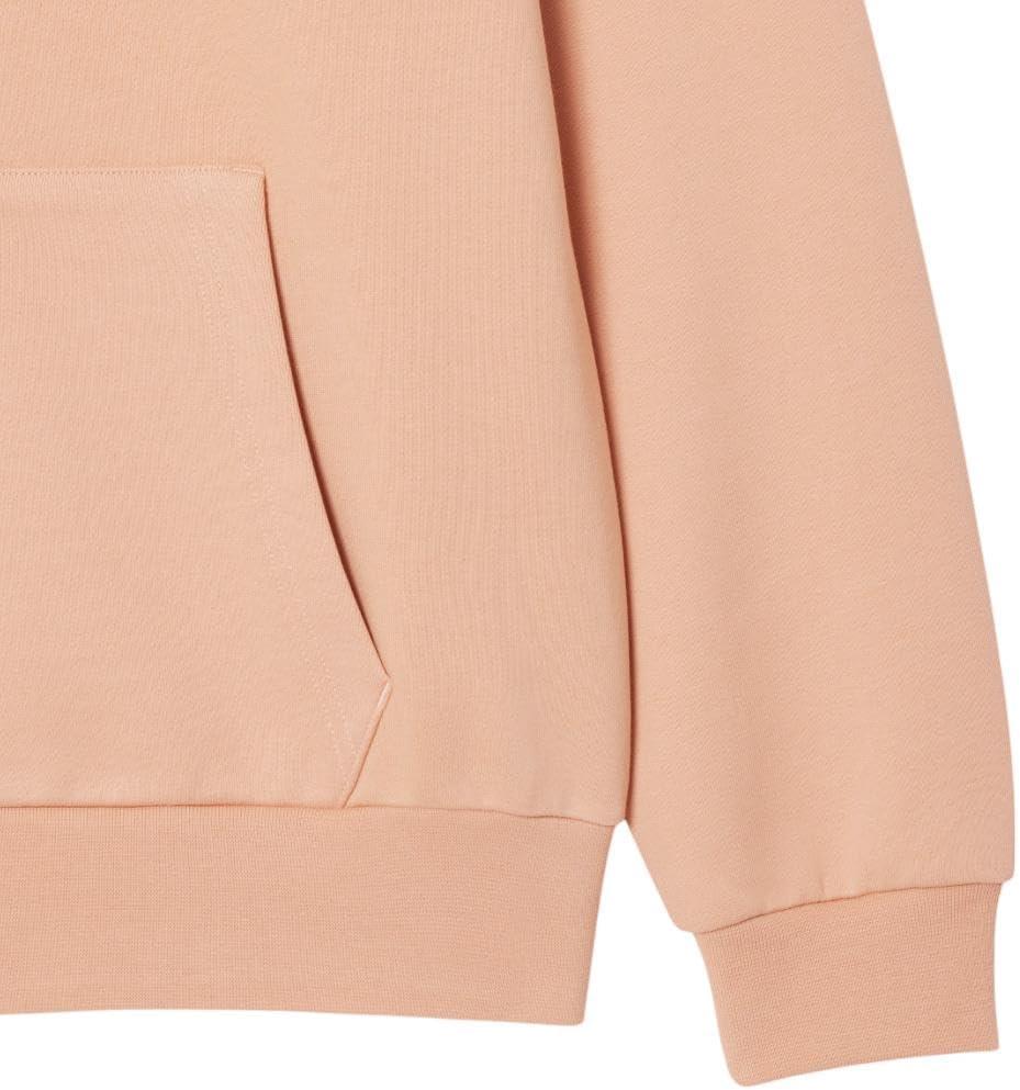 imageLacoste Mens NonBrushed Fleece Half Zip HoodieLatte