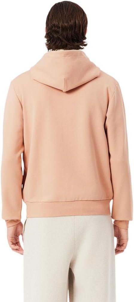 imageLacoste Mens NonBrushed Fleece Half Zip HoodieLatte