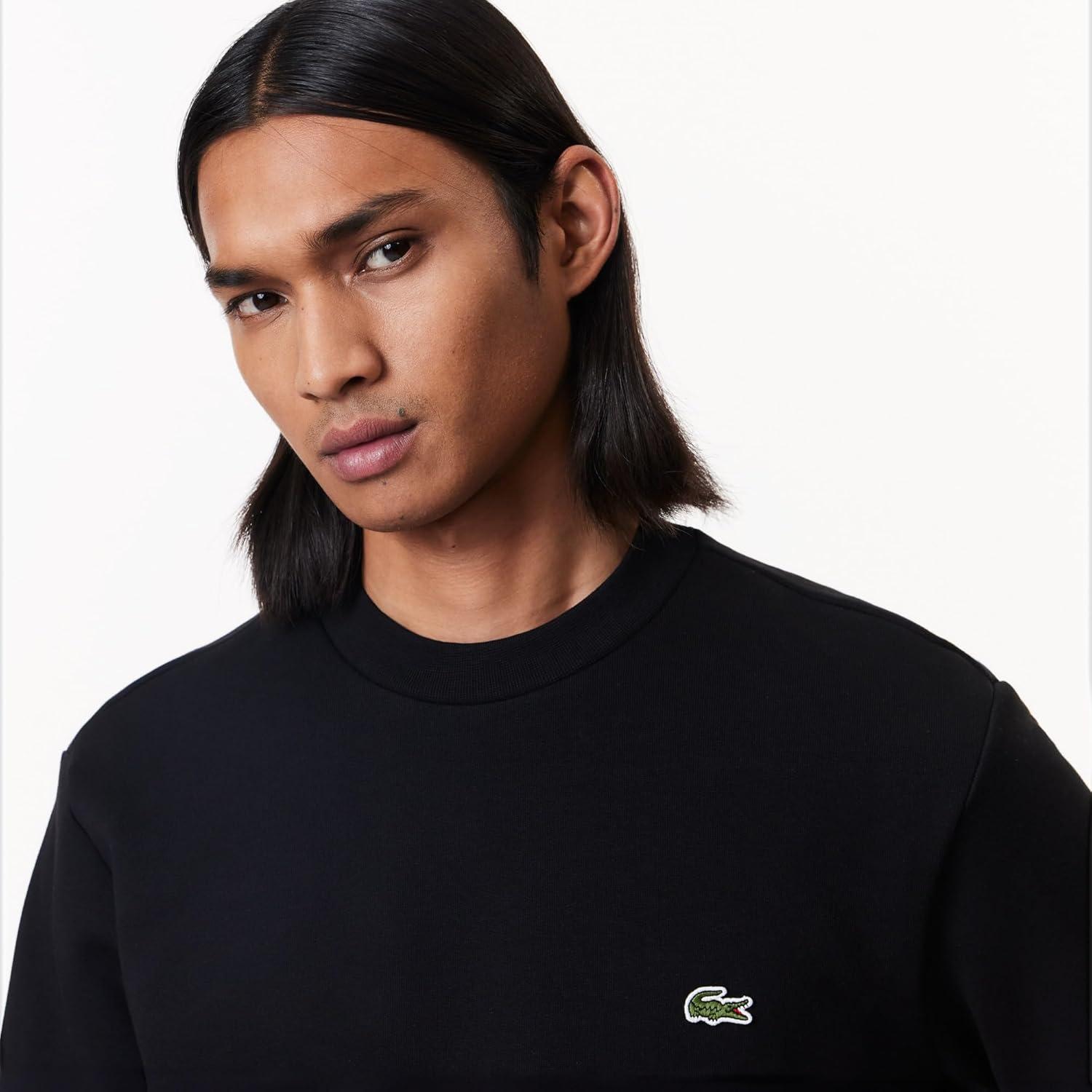 imageLacoste Mens Organic Brushed Cotton SweatshirtBlack