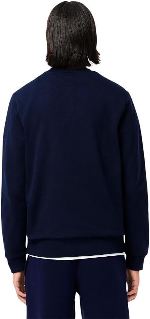 imageLacoste Mens Organic Brushed Cotton SweatshirtNavy Blue