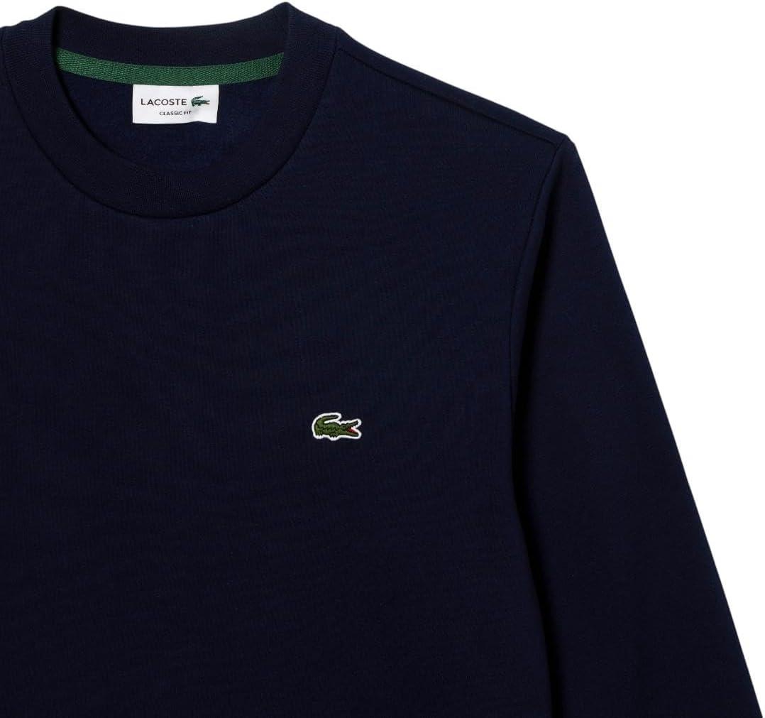 imageLacoste Mens Organic Brushed Cotton SweatshirtNavy Blue