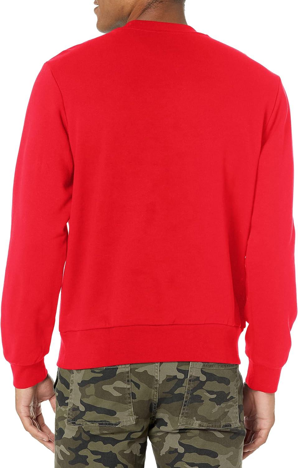 imageLacoste Mens Organic Brushed Cotton SweatshirtRouge