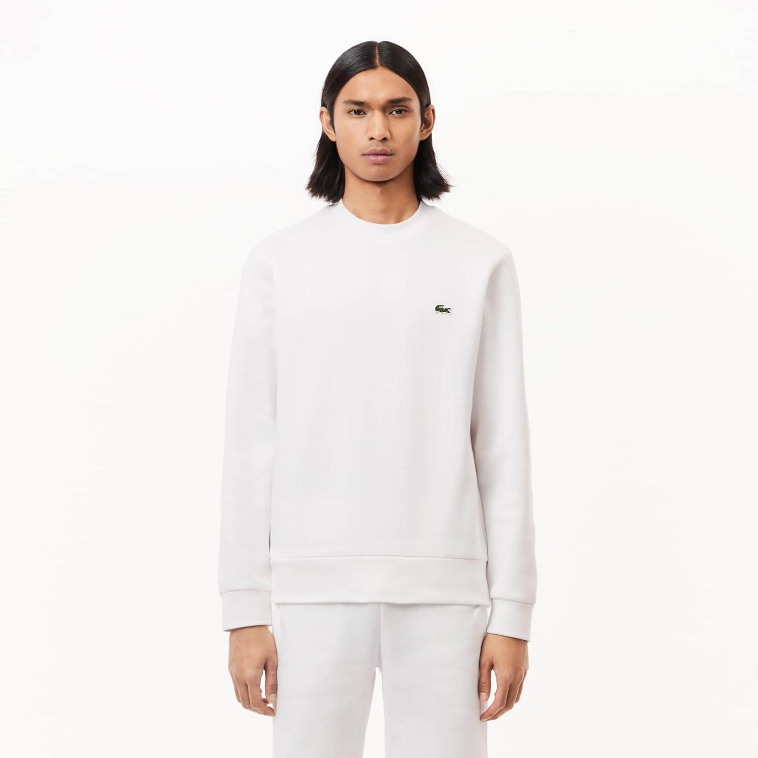 imageLacoste Mens Organic Brushed Cotton SweatshirtWhite