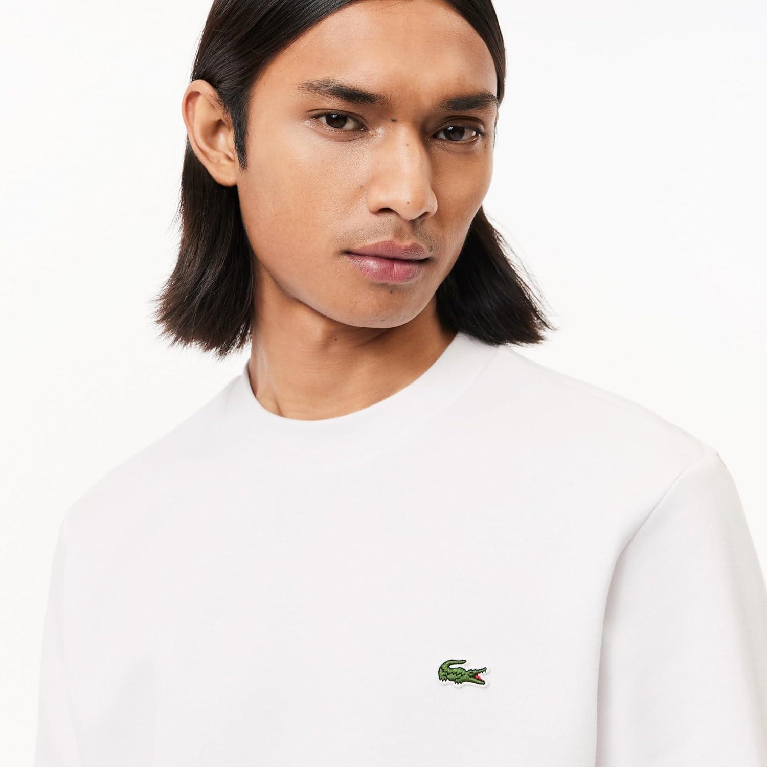 imageLacoste Mens Organic Brushed Cotton SweatshirtWhite