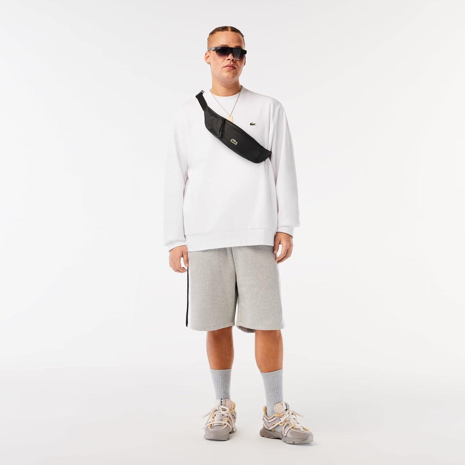 imageLacoste Mens Organic Brushed Cotton SweatshirtWhite