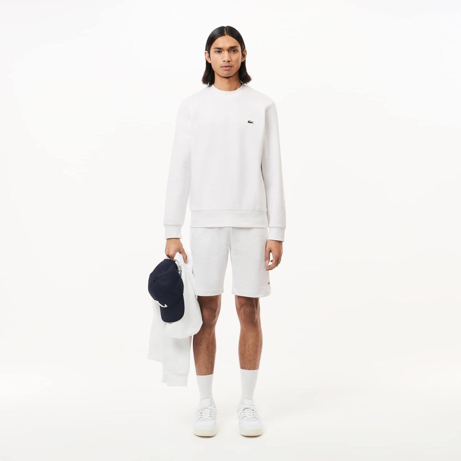 imageLacoste Mens Organic Brushed Cotton SweatshirtWhite