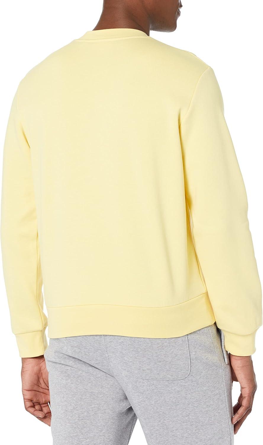 imageLacoste Mens Organic Brushed Cotton SweatshirtYellow