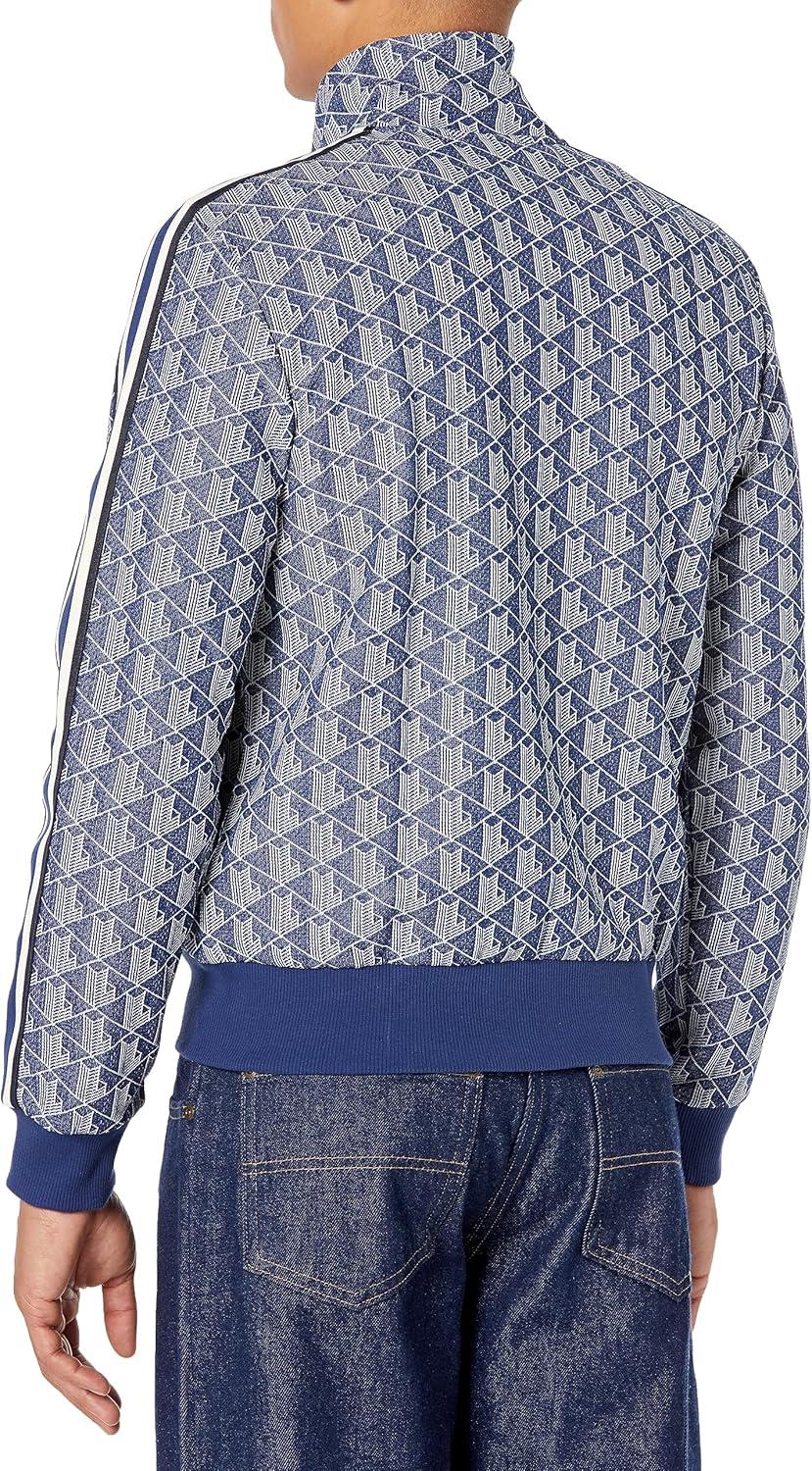 imageLacoste Mens Paris Monogram Zip Up SweatshirtMethyleneFlour