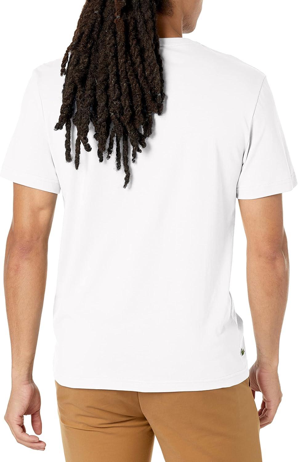 imageLacoste Mens Regular Fit Jersey TShirtBlanc