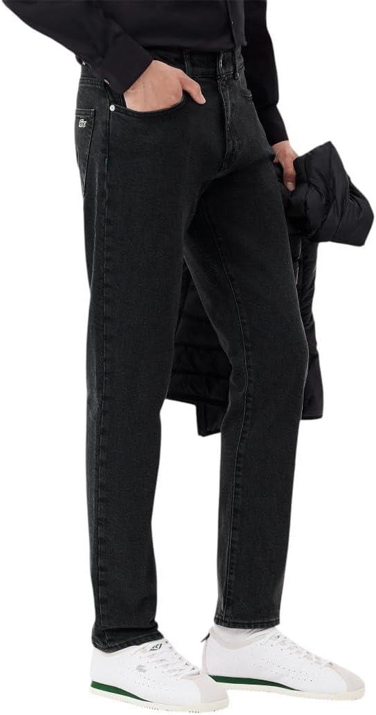 imageLacoste Mens Slim Fit Stretch Cotton Denim JeansBack Indigo