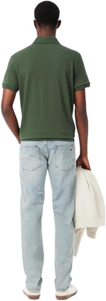 imageLacoste Mens Slim Fit Stretch Cotton Denim JeansWashed Bleach