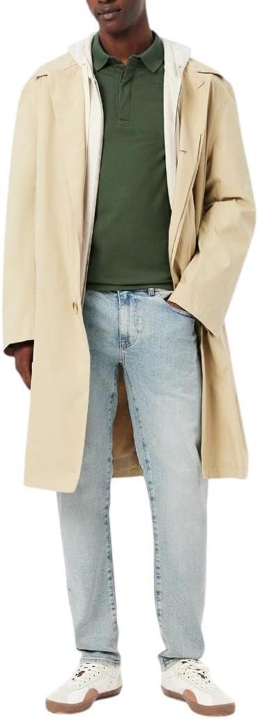 imageLacoste Mens Slim Fit Stretch Cotton Denim JeansWashed Bleach