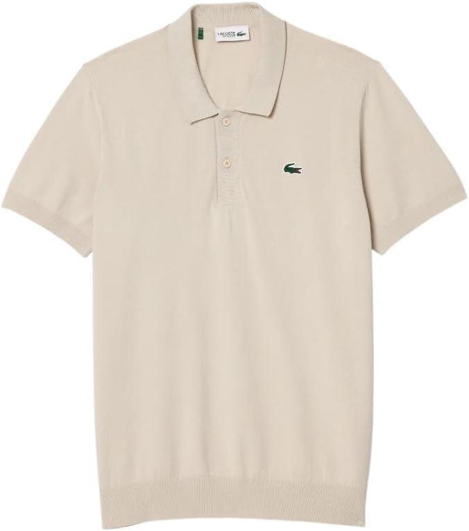 imageLacoste Mens Sport Short Sleeved Polo Collar Golf SweaterMarten Beige