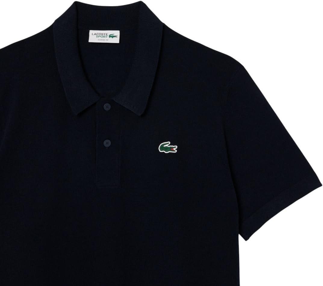 imageLacoste Mens Sport Short Sleeved Polo Collar Golf SweaterNavy Blue