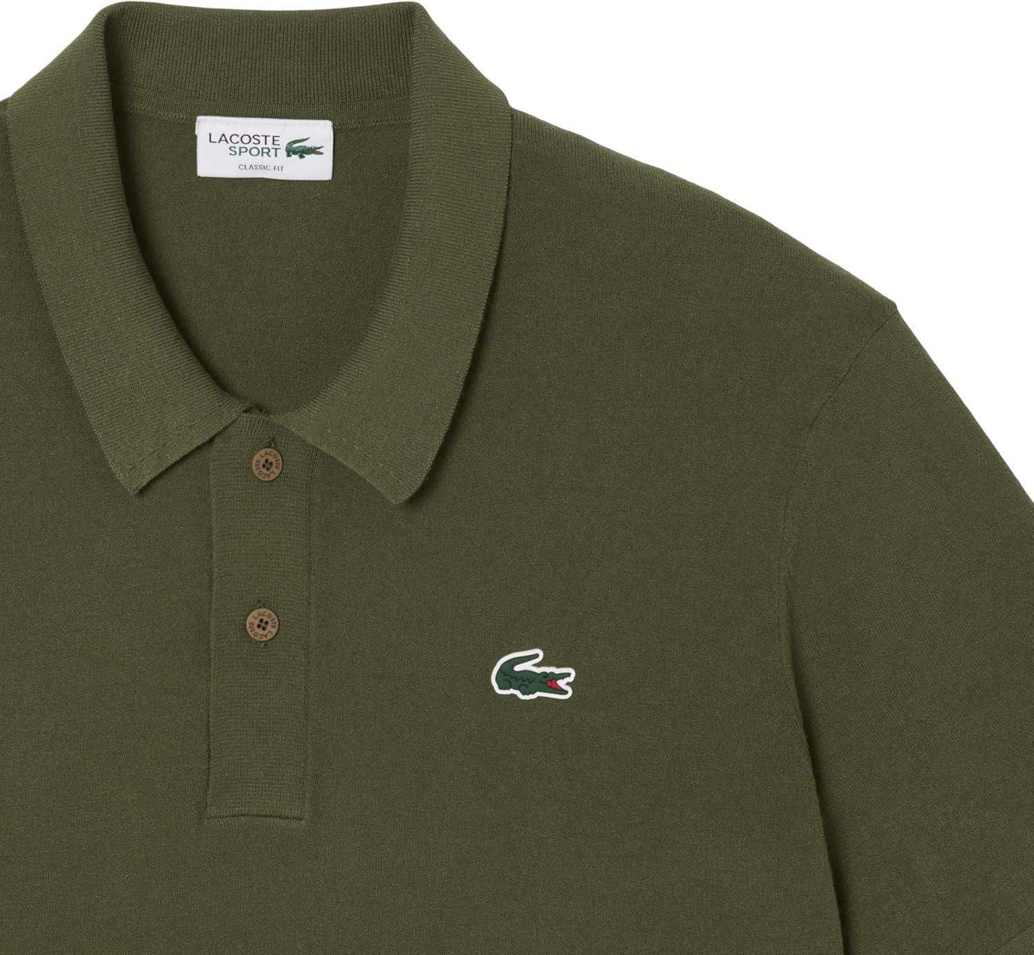 imageLacoste Mens Sport Short Sleeved Polo Collar Golf SweaterOlive
