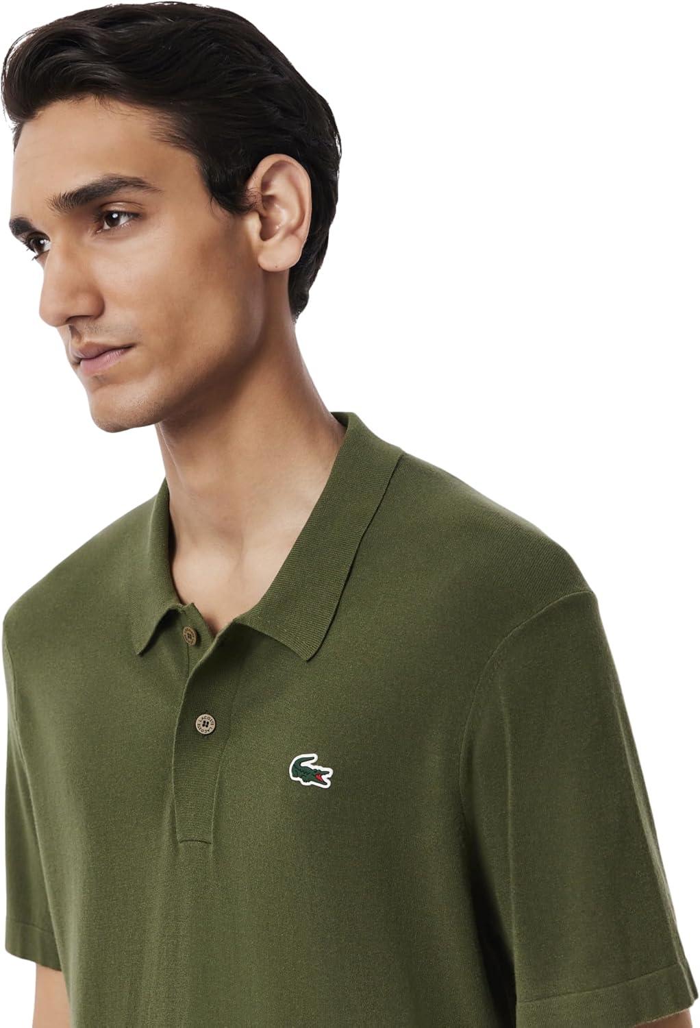 imageLacoste Mens Sport Short Sleeved Polo Collar Golf SweaterOlive