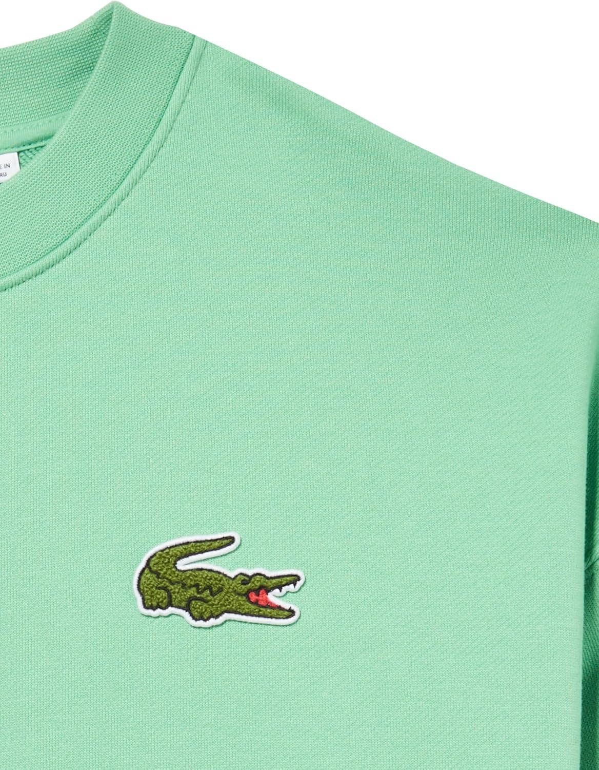 imageLacoste mens Loose Fit Badge SweatshirtLiamone Green