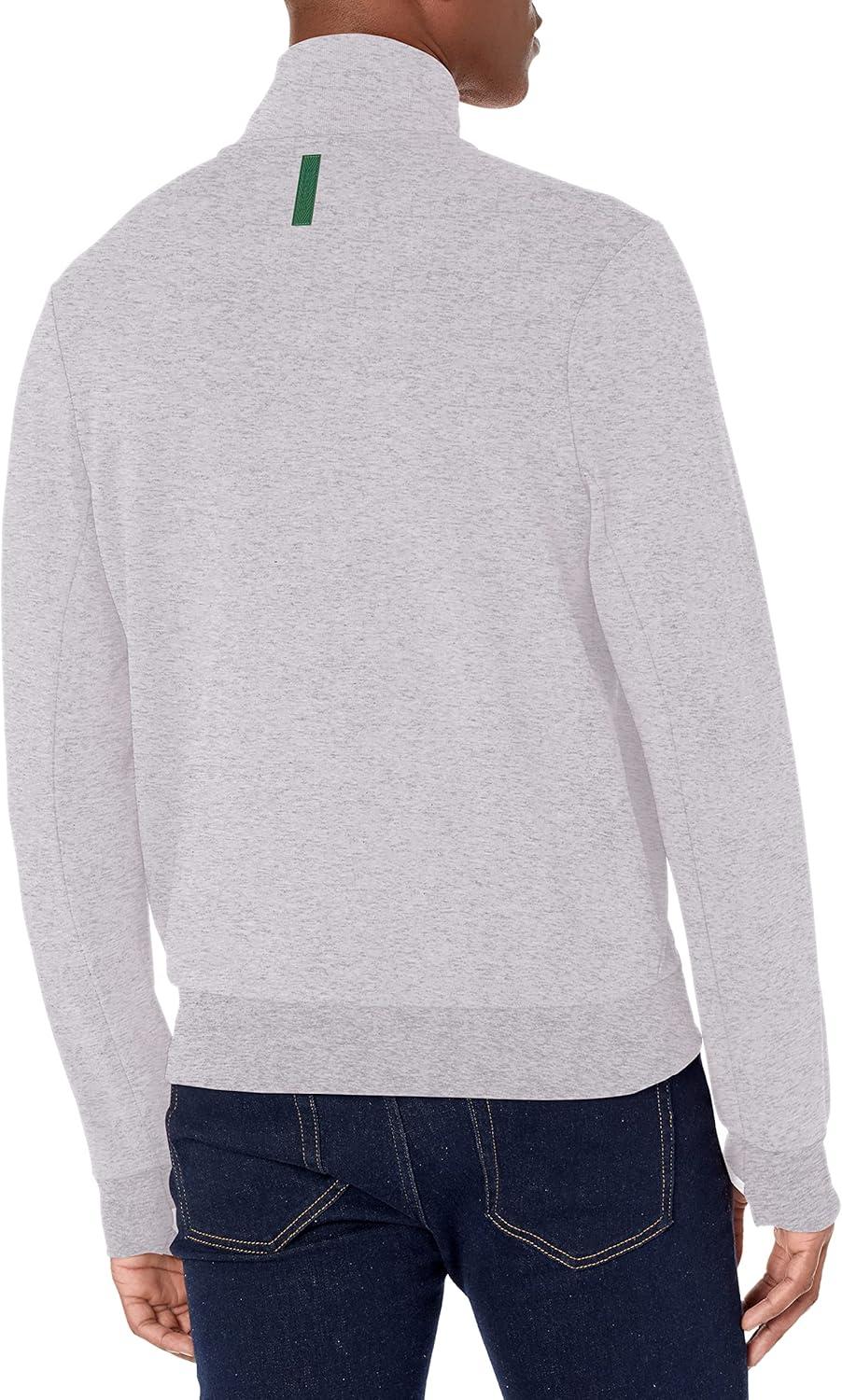 imageLacoste mens Ls Full Zip Active Double Face SweatshirtArgent Chine