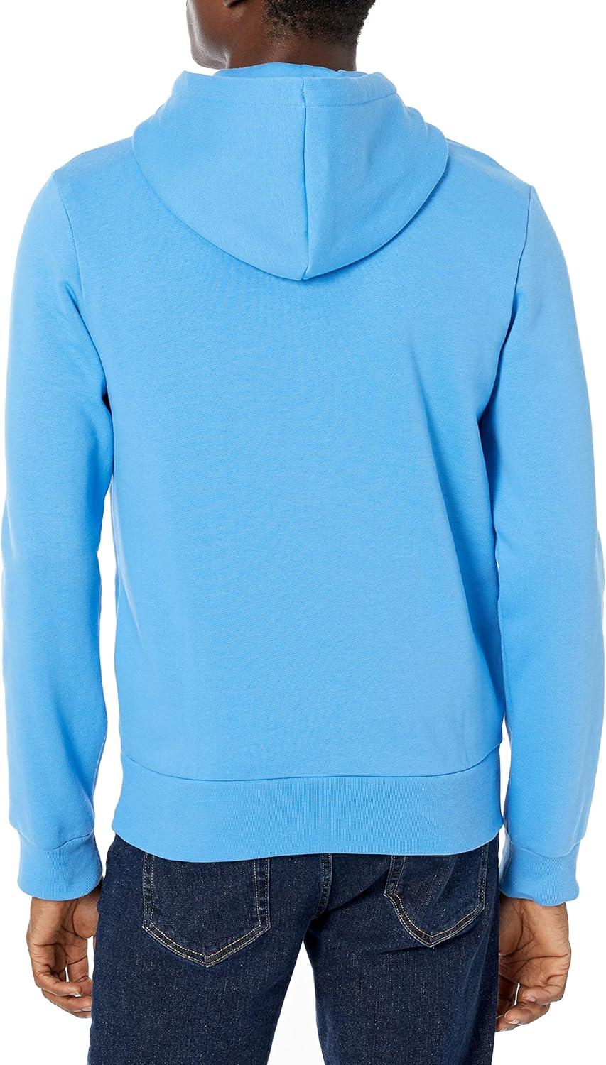 imageLacoste mens Mens Long Sleeve Solid Pop Over SweaterSweatshirtArgentine Blue