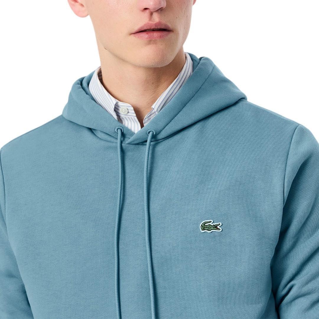 imageLacoste mens Mens Long Sleeve Solid Pop Over SweaterSweatshirtDark Blue