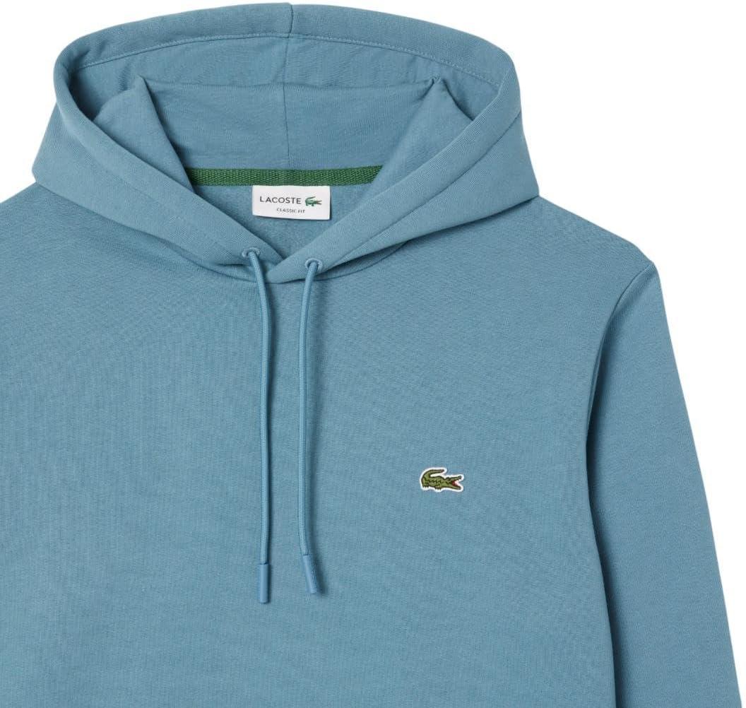 imageLacoste mens Mens Long Sleeve Solid Pop Over SweaterSweatshirtDark Blue