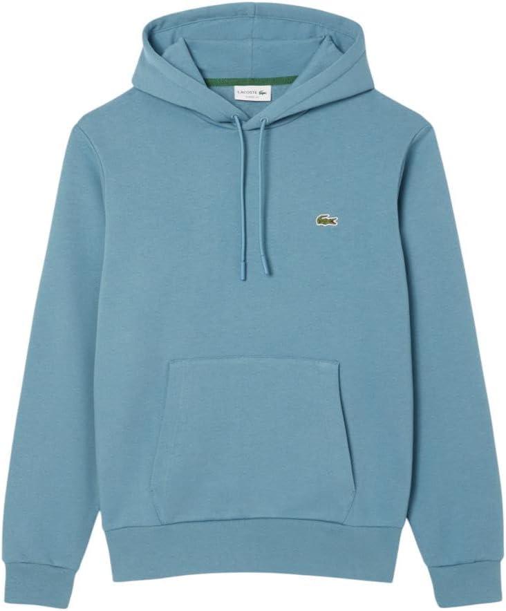 imageLacoste mens Mens Long Sleeve Solid Pop Over SweaterSweatshirtDark Blue