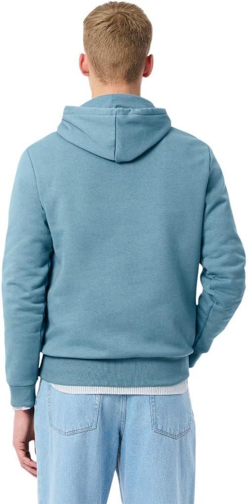 imageLacoste mens Mens Long Sleeve Solid Pop Over SweaterSweatshirtDark Blue