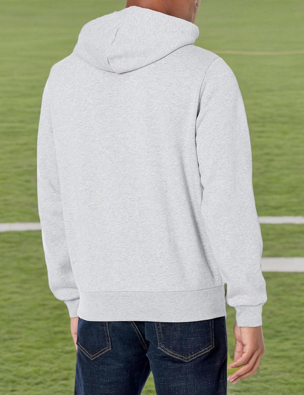 imageLacoste mens Mens Long Sleeve Solid Pop Over SweaterSweatshirtLight Grey