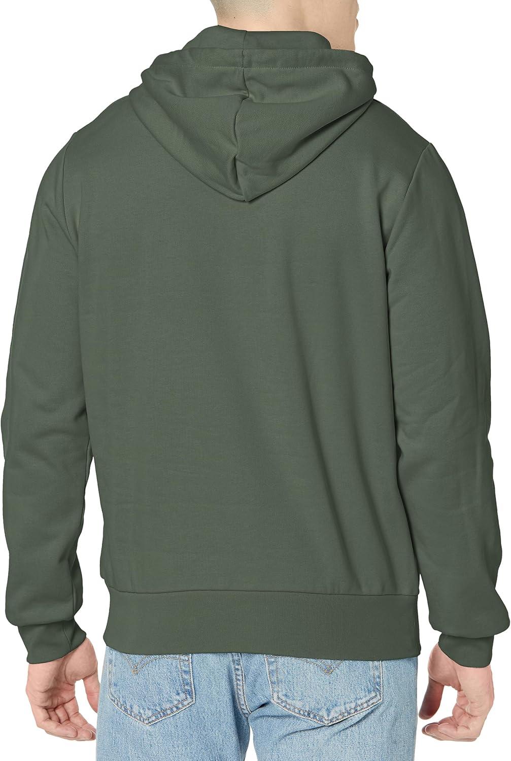 imageLacoste mens Mens Long Sleeve Solid Pop Over SweaterSweatshirtSequoia Green