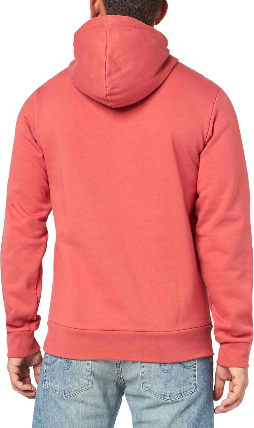 imageLacoste mens Mens Long Sleeve Solid Pop Over SweaterSweatshirtSierra Red