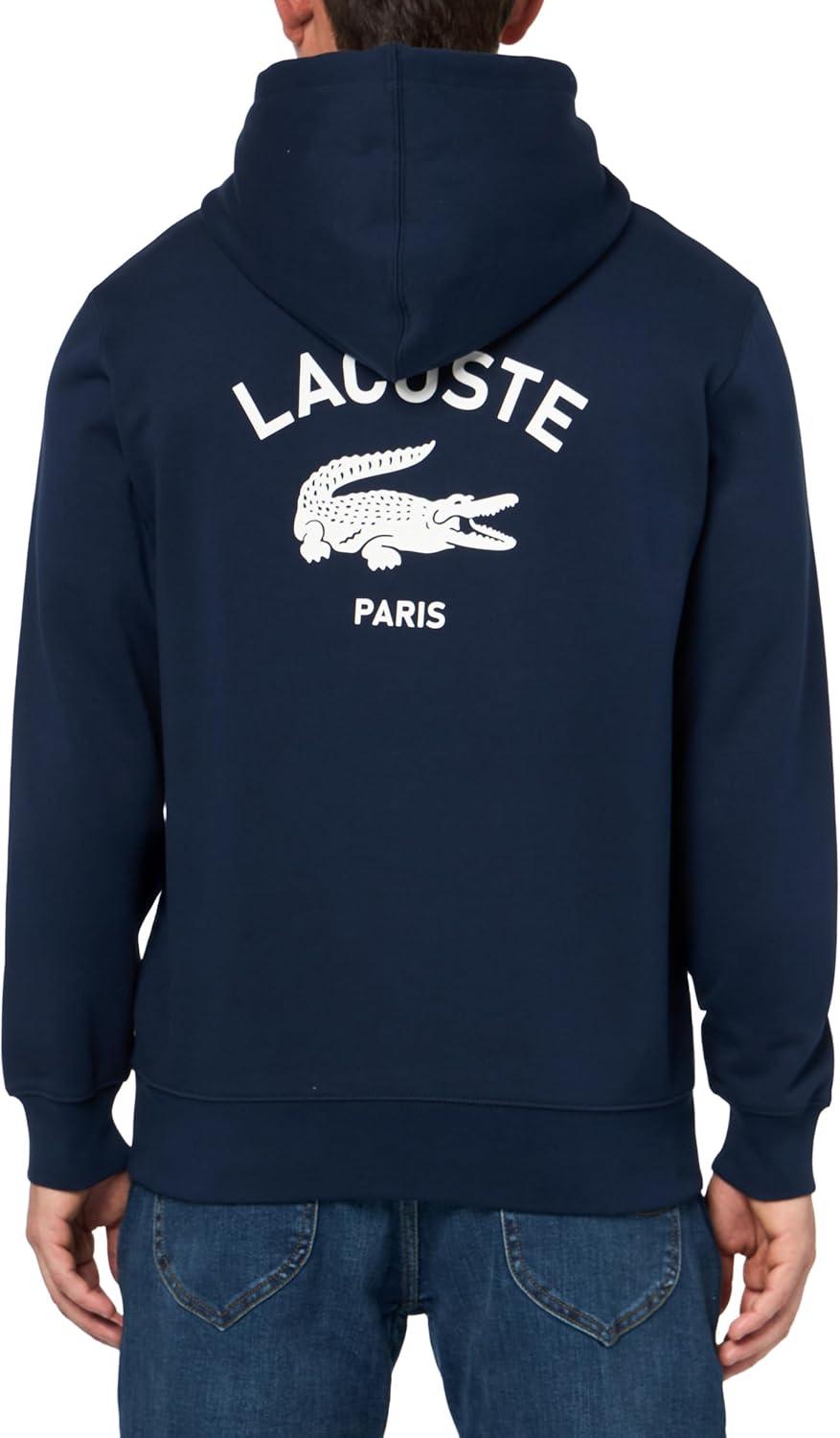 imageLacoste mens Printed HoodieNavy Blue