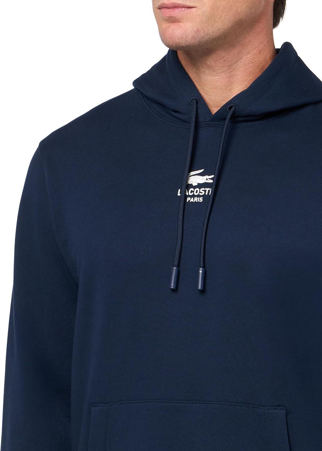 imageLacoste mens Printed HoodieNavy Blue