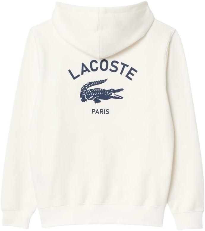 imageLacoste mens Printed HoodieWhite