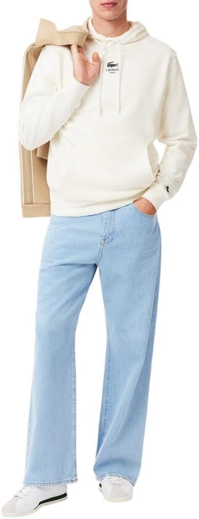 imageLacoste mens Printed HoodieWhite