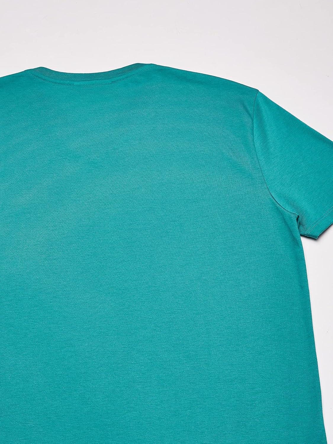 imageYellow Pima Cotton VNeck TShirt by LacosteNiagara Blue