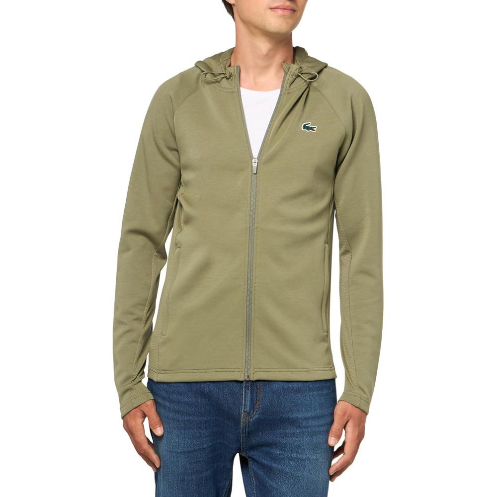 imageLacoste Mens Breathable Sport Track JacketKhakiKhaki