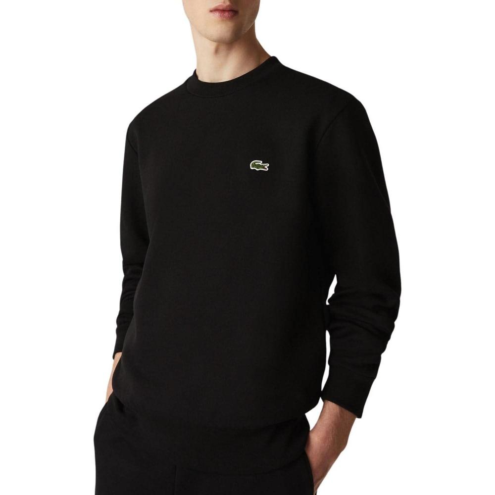 imageLacoste Mens Organic Brushed Cotton SweatshirtBlack