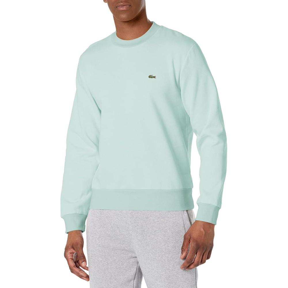 imageLacoste Mens Organic Brushed Cotton SweatshirtPastille Mint