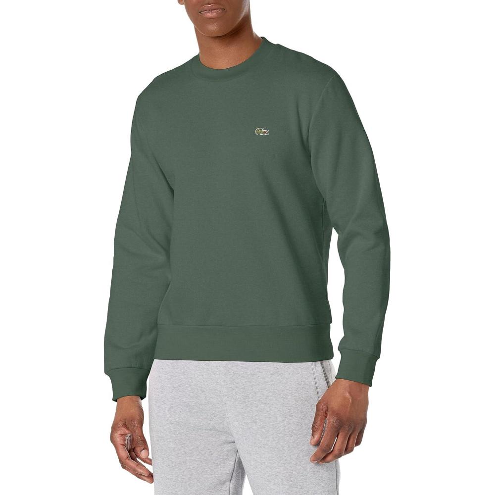 imageLacoste Mens Organic Brushed Cotton SweatshirtSequoia