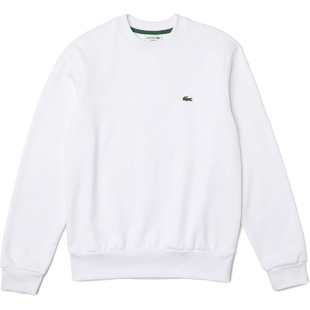 imageLacoste Mens Organic Brushed Cotton SweatshirtWhite