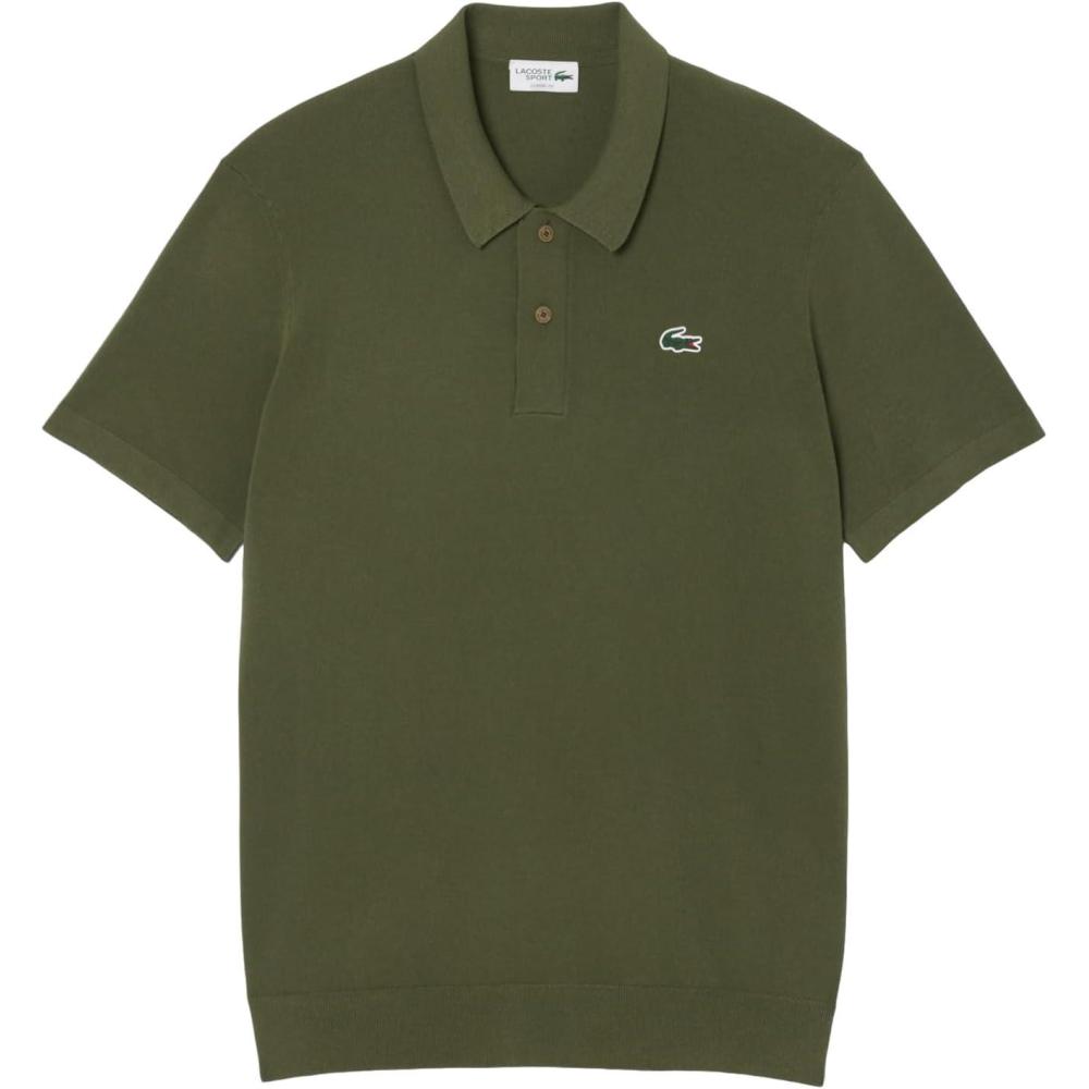 imageLacoste Mens Sport Short Sleeved Polo Collar Golf SweaterOlive