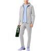 imageLacoste Mens Breathable Sport Track JacketSilver ChineElephant Grey