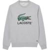 imageLacoste Mens Core Collection Classic Fit Branding Crew Neck SweatshirtGray