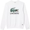 imageLacoste Mens Fleece Crew Neck SweatshirtWhite