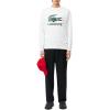 imageLacoste Mens Fleece Crew Neck SweatshirtWhite