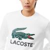 imageLacoste Mens Fleece Crew Neck SweatshirtWhite