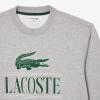 imageLacoste Mens Large Croc Graphic Crew Neck SweatshirtGrey