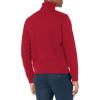 imageLacoste Mens Long Sleeve Quarter Zip Cotton SweatshirtBordeaux