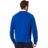 imageLacoste Mens Long Sleeve Relaxed Fit Colorblocked Crewneck SweatshirtCobaltNavy Blueflour
